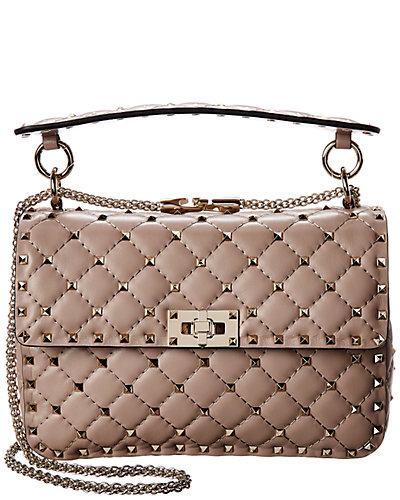 Valentino Rockstud Spike Medium Leather Shoulder Bag