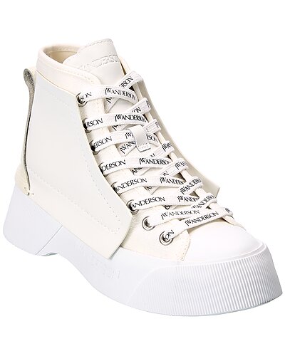 JW Anderson Paneled Canvas & Leather Sneaker