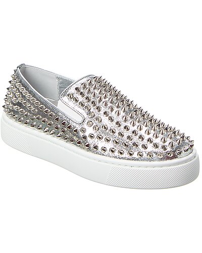 Gilt - Christian Louboutin - Leather Slip-On Sneaker