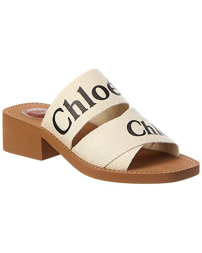 Chloé Woody Linen Sandal