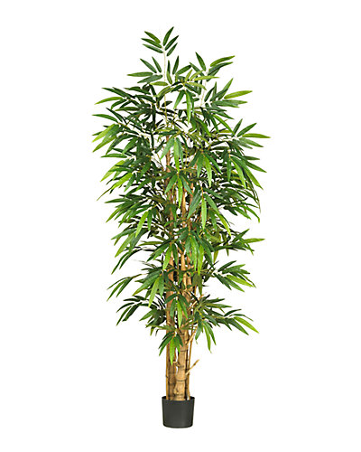 Nearly Natural 6ft Belly Bamboo Silk Tree