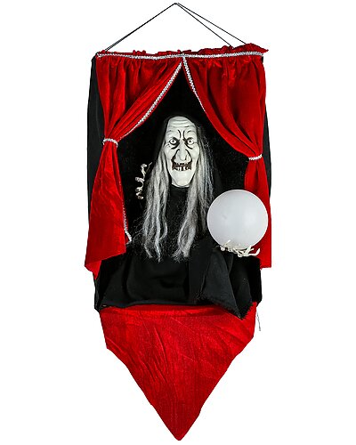 National Tree Company 28in Animated Halloween Fortune Teller Sound Activated Decor