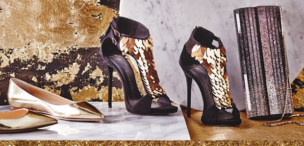 Luxe Metallics: Extras Featuring Giuseppe Zanotti