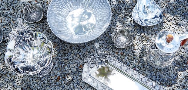 Metal Serveware That Really Shines Featuring Mariposa