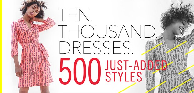 Ten. Thousand. Dresses. Rue's Semi-Annual Sale.