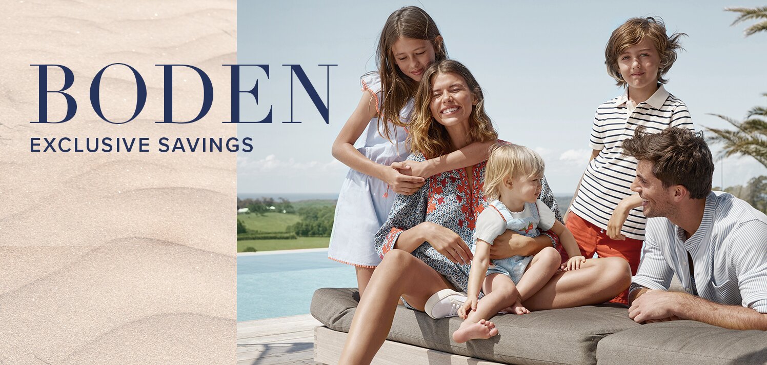Exclusive Savings on Boden: Style for Women, Men, & Kids