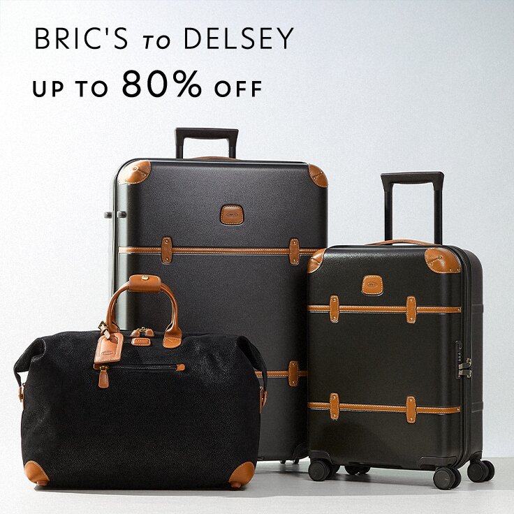 Up to 80% Off Bric’s to Delsey: Leading Luggage