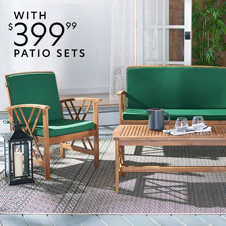 With $399.99 Patio Sets: A Better Backyard