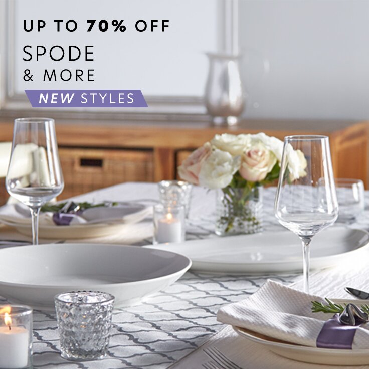 Up to 70% Off Spode & More New Styles: The Dining Event