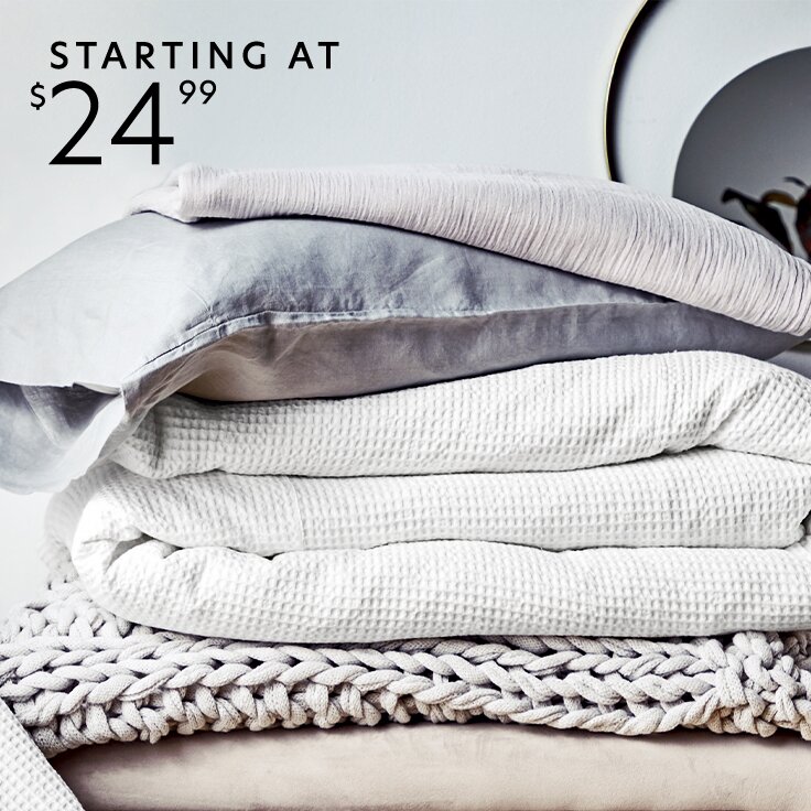 Starting at $24.99: Bedding & Bath Essentials