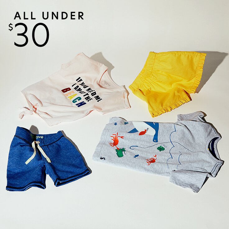 All Under $30: Kids’ Tees & Shorts