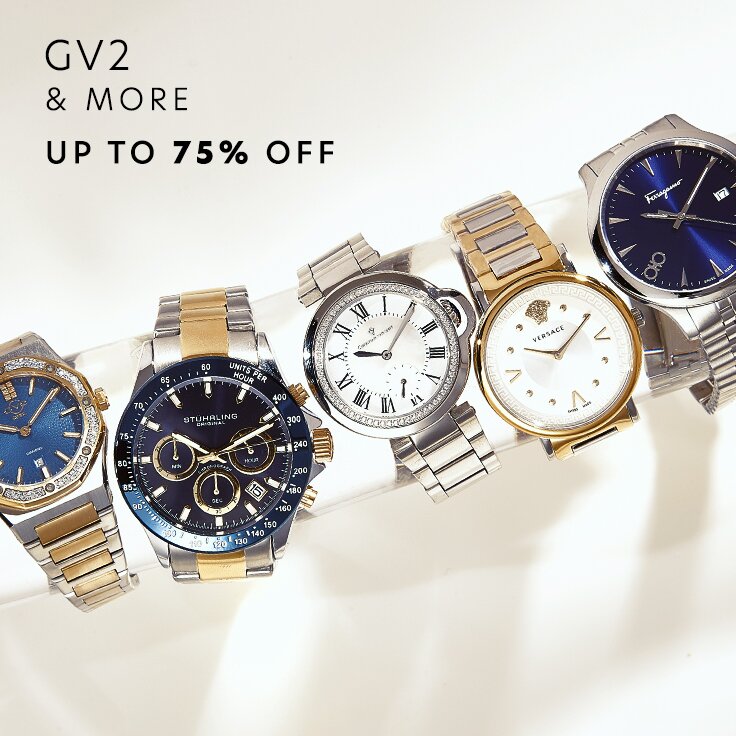 Up to 75% Off GV2 & More: Coveted Watch Brands