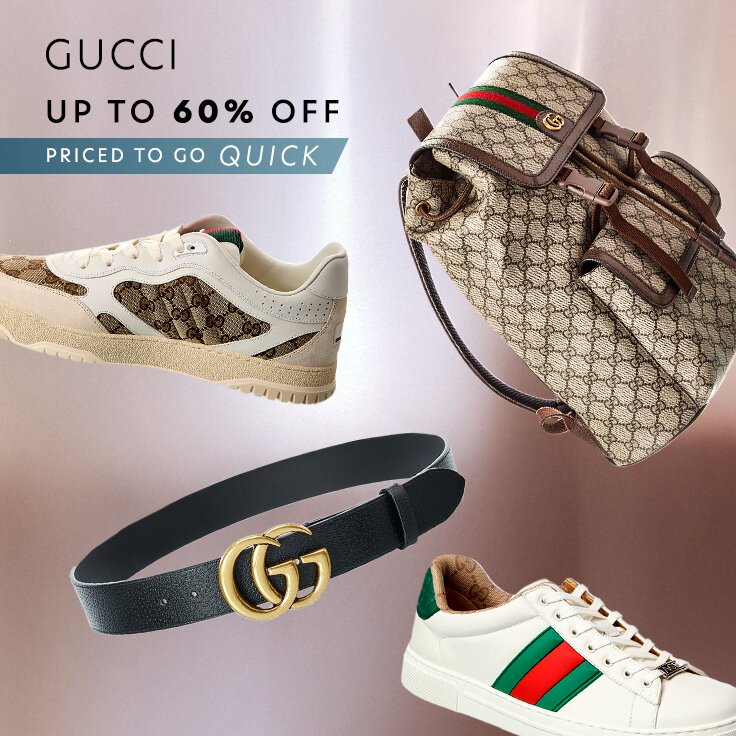 Up to 60% Off Gucci | Priced to Go Quick: For Men