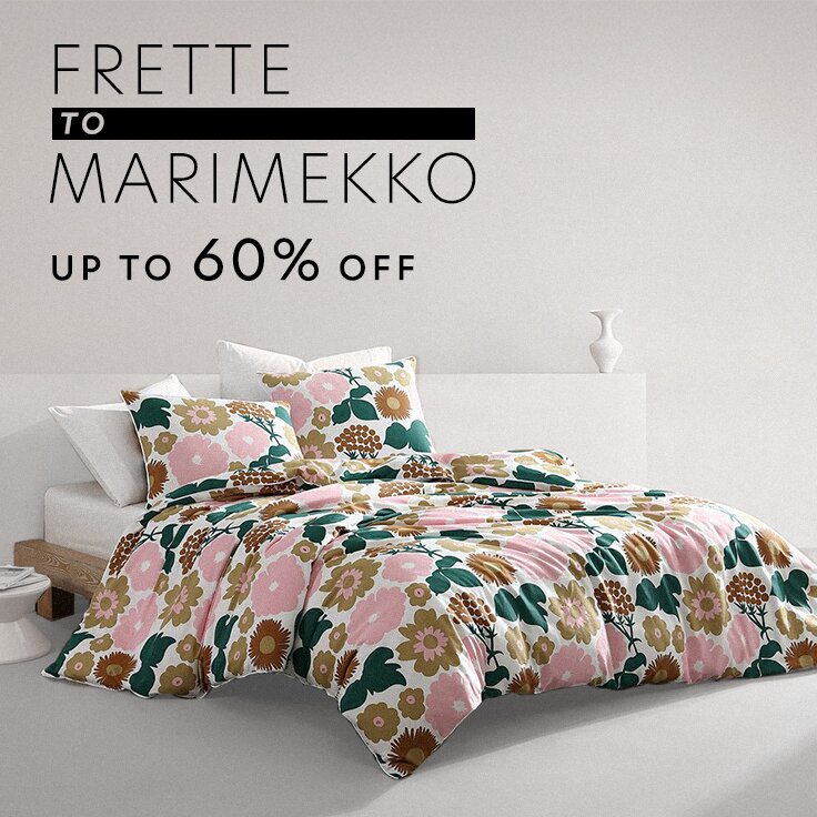 Up to 60% Off Frette to Marimekko: Top Bedding & Bath Brands