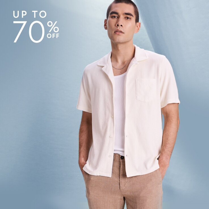 Up to 70% Off: Men’s Wear-Now White