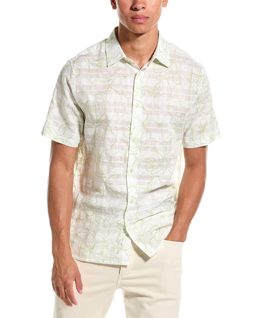 Ted Baker Floral Shirt In White