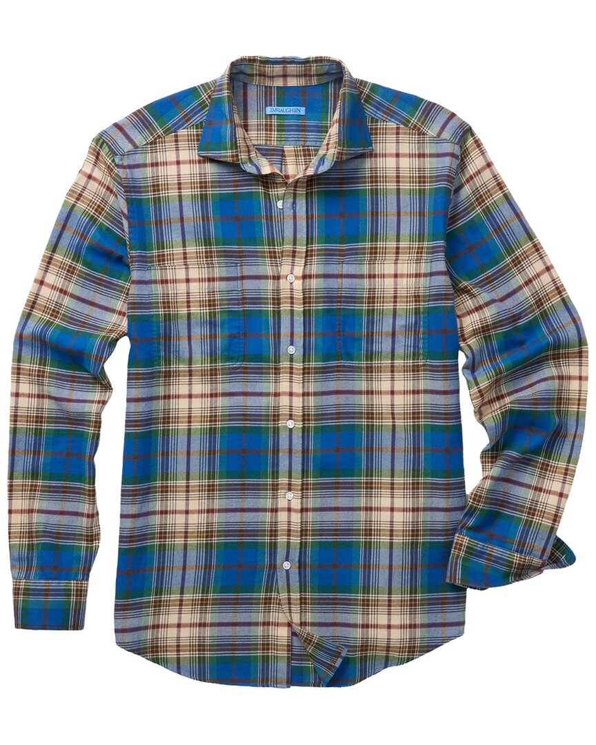 J.mclaughlin J. Mclaughlin Dobson Woven Shirt In Blue