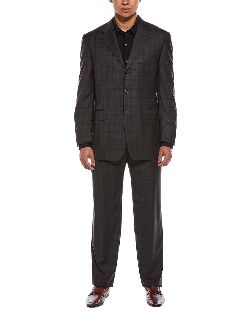 Canali 2pc Wool Suit In Black