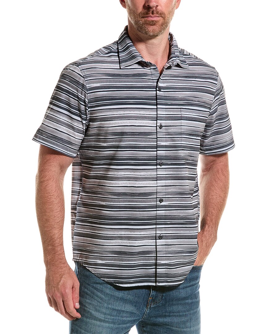 Tommy Bahama Bahama Coast Ripple Tides Shirt In Black
