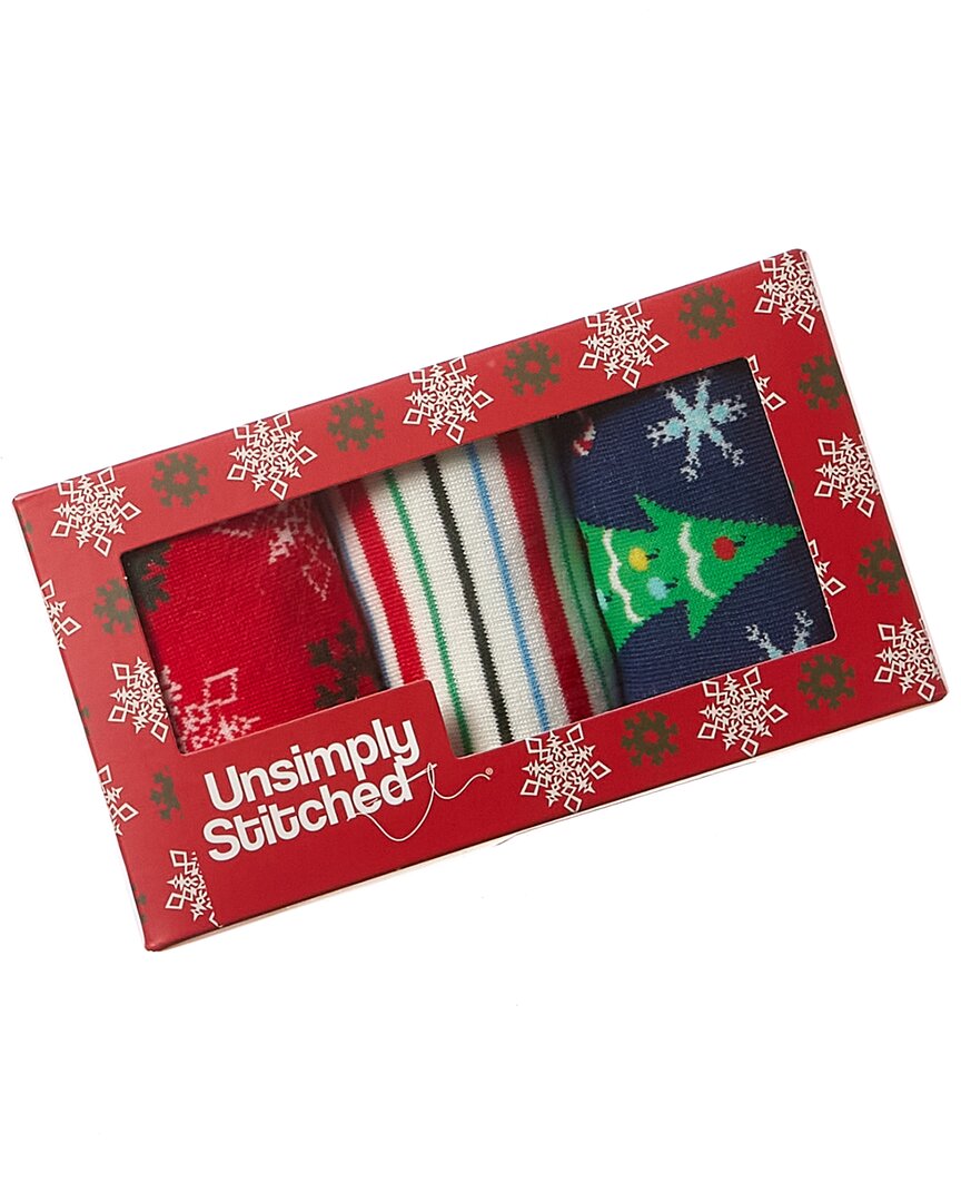 UNSIMPLY STITCHED UNSIMPLY STITCHED 3PK SOCKS GIFT BOX