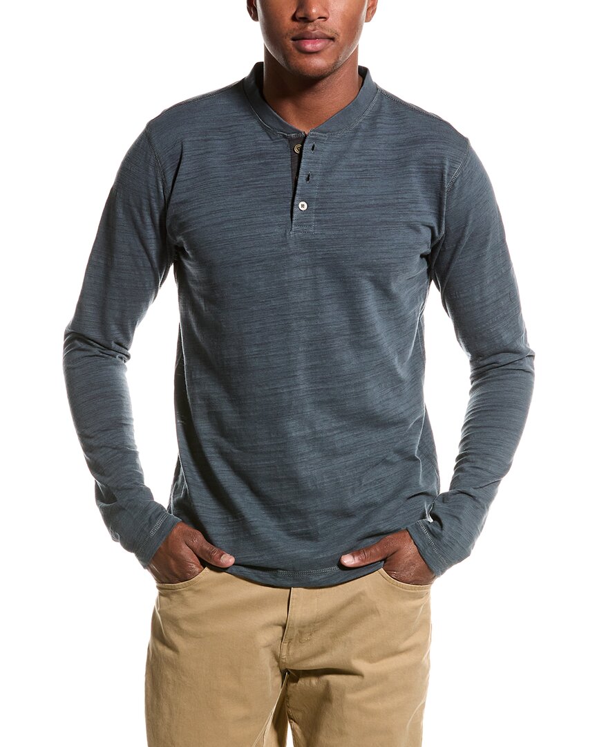Vintage 1946 Burnout Henley Shirt In Grey