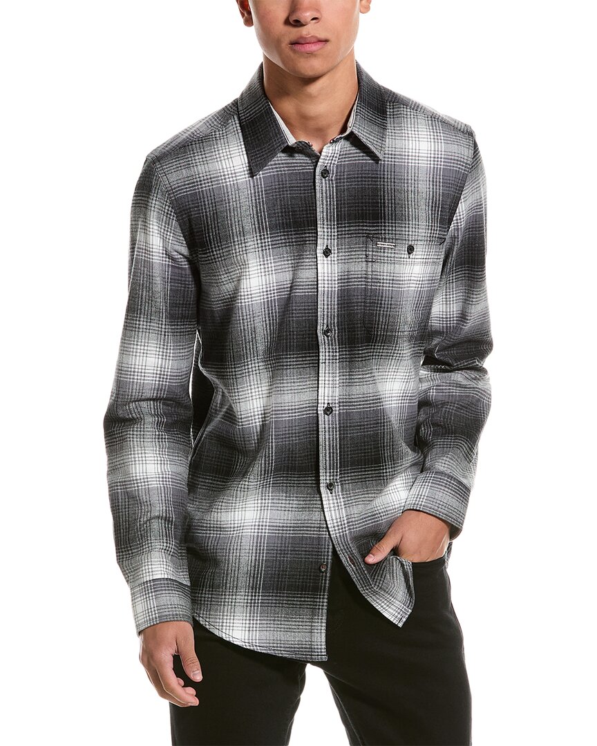 POINT ZERO POINT ZERO LIGHT BRUSH FLANNEL SHIRT 