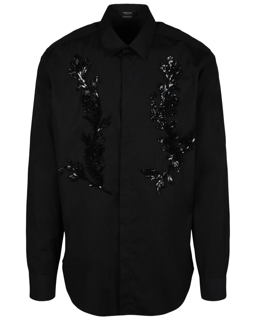 VERSACE VERSACE BEADED DRESS SHIRT 