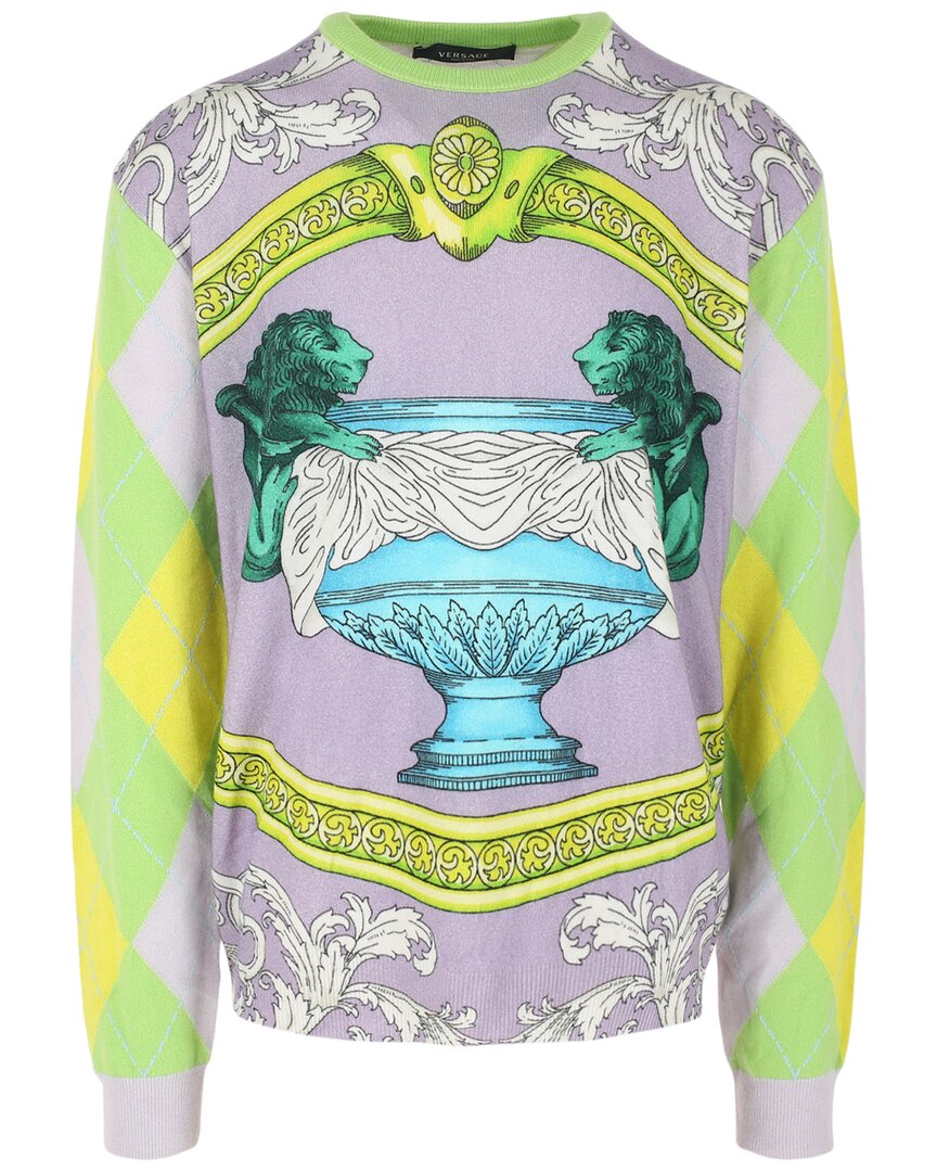 Versace Printed Cashmere Sweater