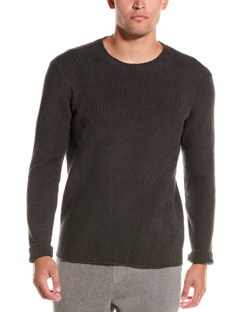 Barefoot Dreams Cozychic Cord Rib Pullover In Grey