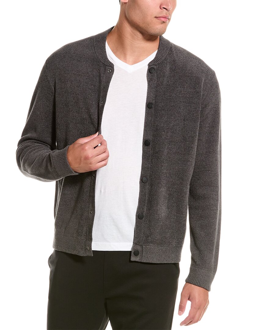 Barefoot Dreams Cozychic Ultra Lite Bomber Jacket In Grey