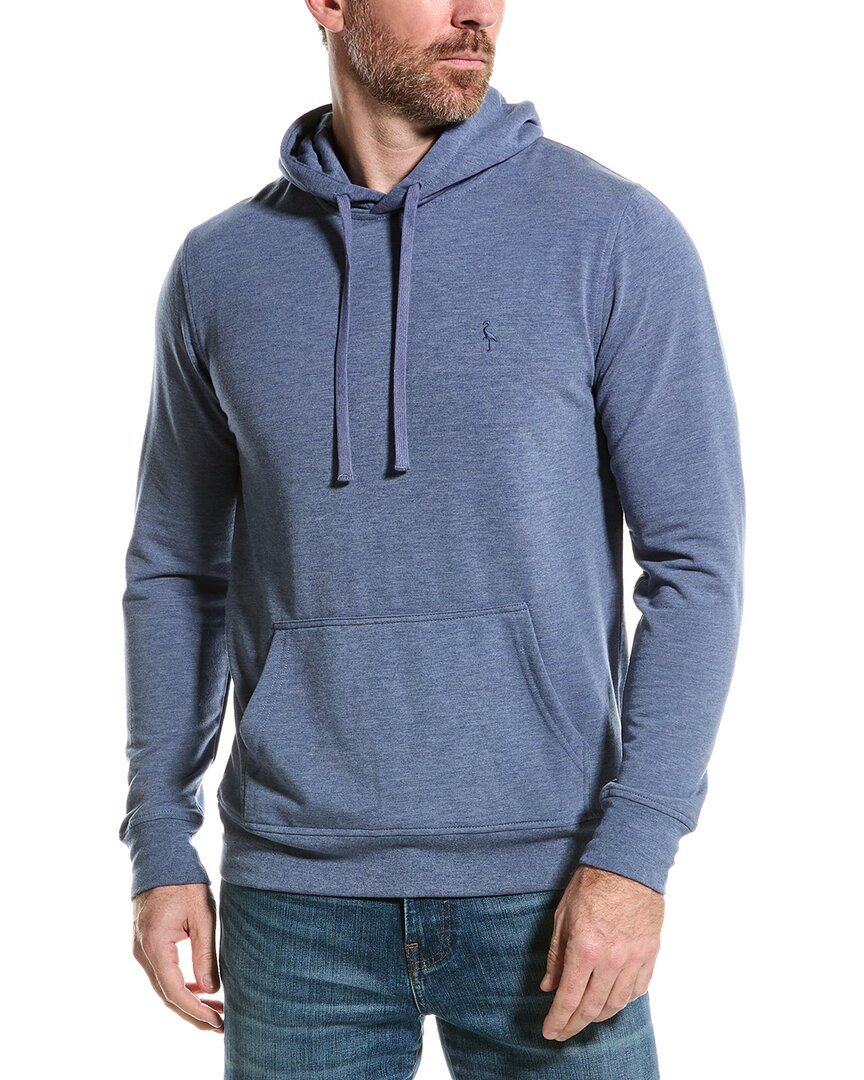 Tailorbyrd Sueded Fleece Hoodie In Blue