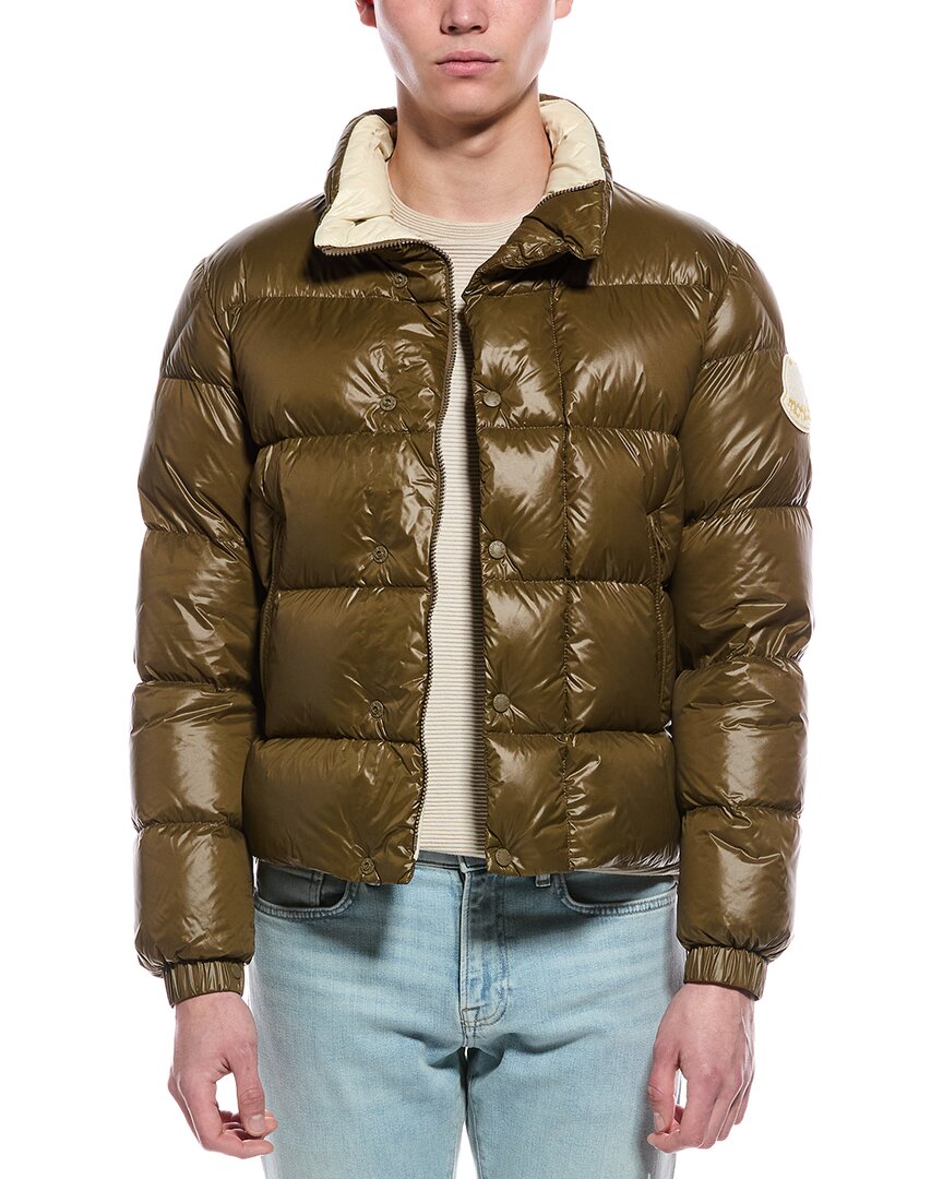 Moncler Puffer Down Coat In Green