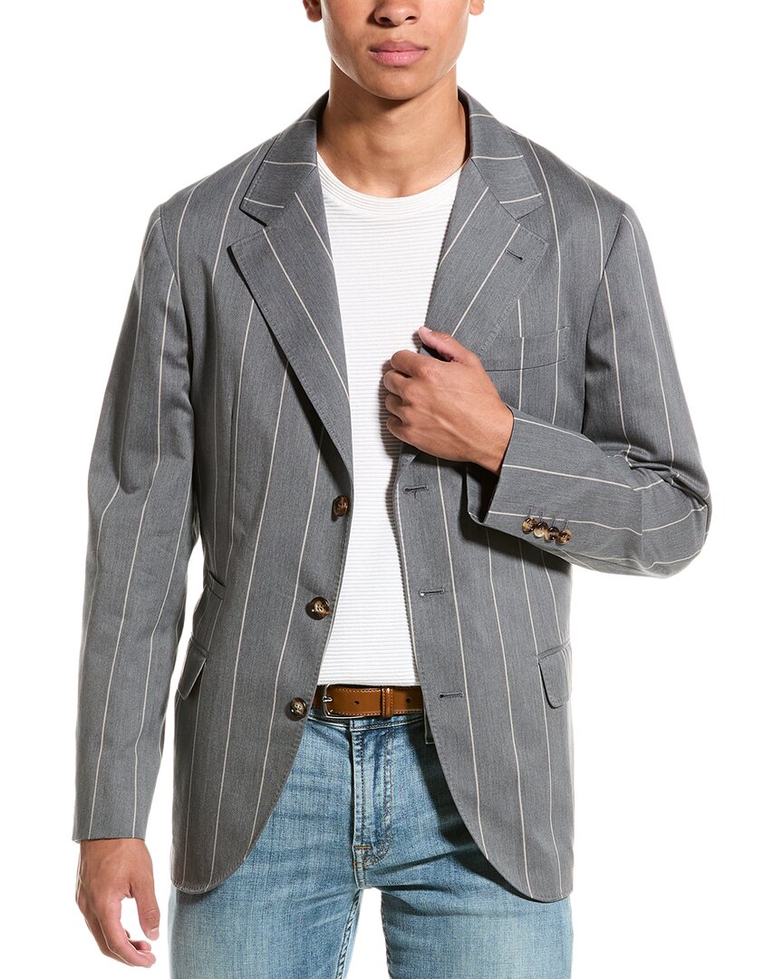 BRUNELLO CUCINELLI BRUNELLO CUCINELLI WOOL-BLEND BLAZER 