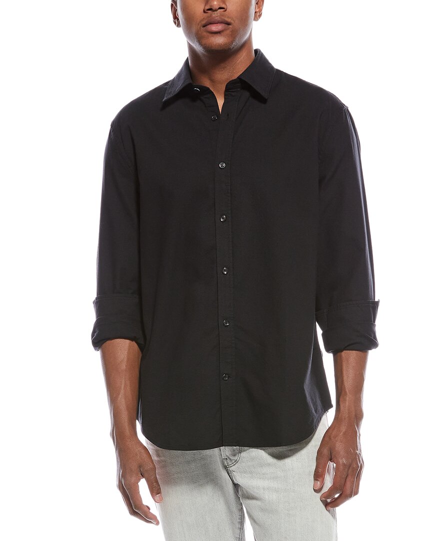 Shop 7 For All Mankind Clean Front Shirt In Black