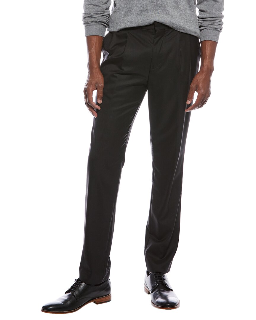 Brunello Cucinelli Wool & Silk-blend Pant In Black