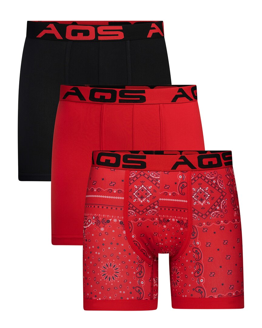 Aqs Set Of 3 Bandana Print Boxer Brief