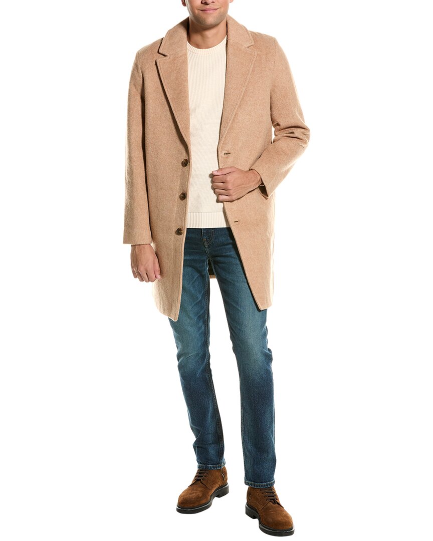 Bagatelle Felted Topcoat In Brown
