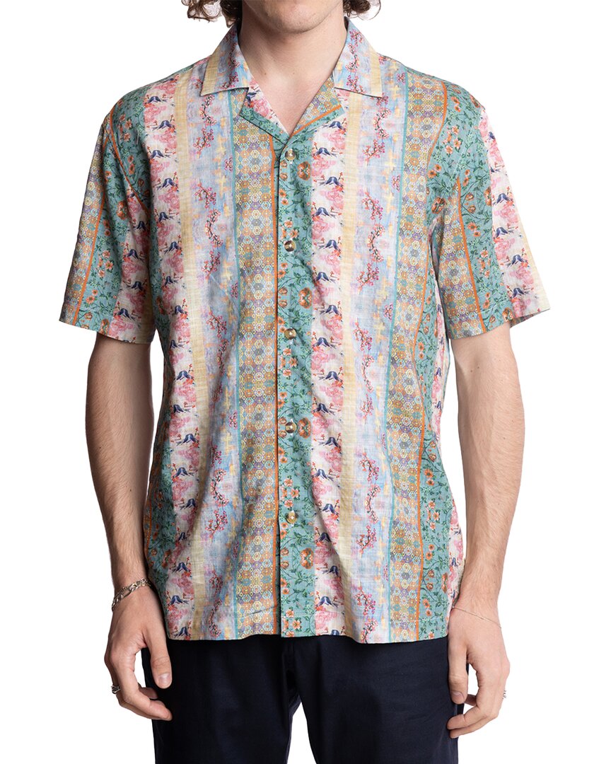 Paisley & Gray Abstract Print Camp Shirt