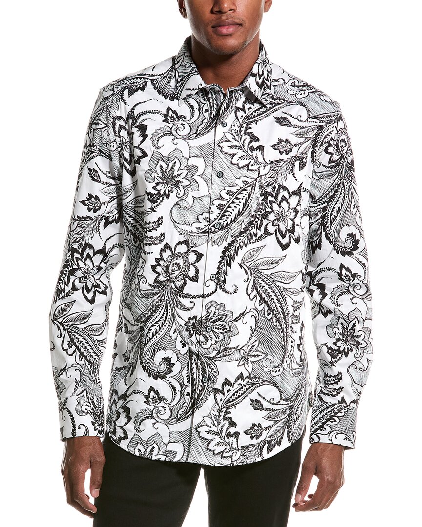 Shop Robert Graham Nadeera Classic Fit Shirt In White