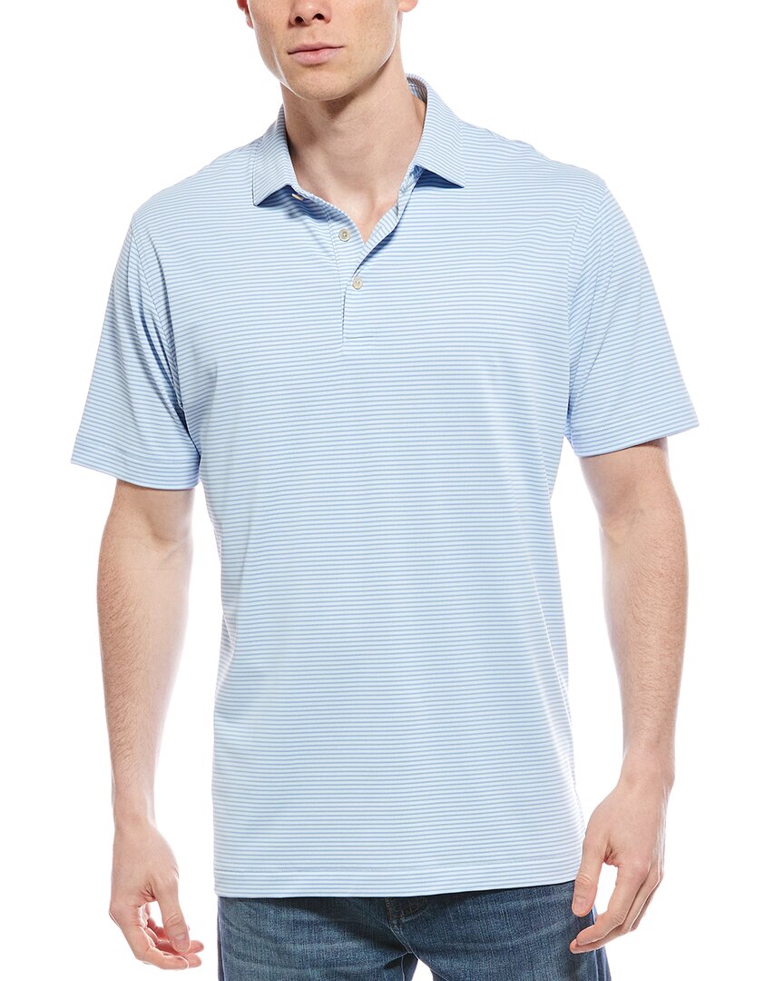 Peter Millar Ballad Performance Jersey Polo In Blue