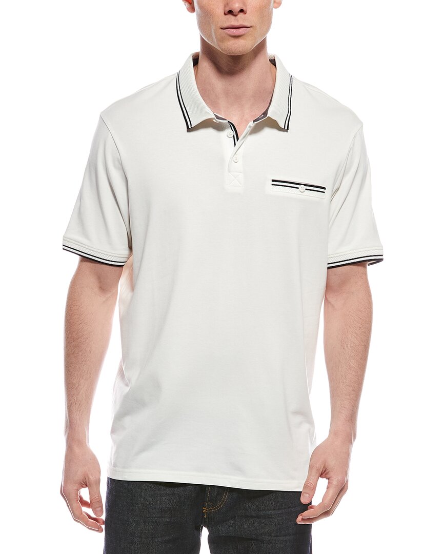 Report Collection Knit Polo Shirt In Neutral