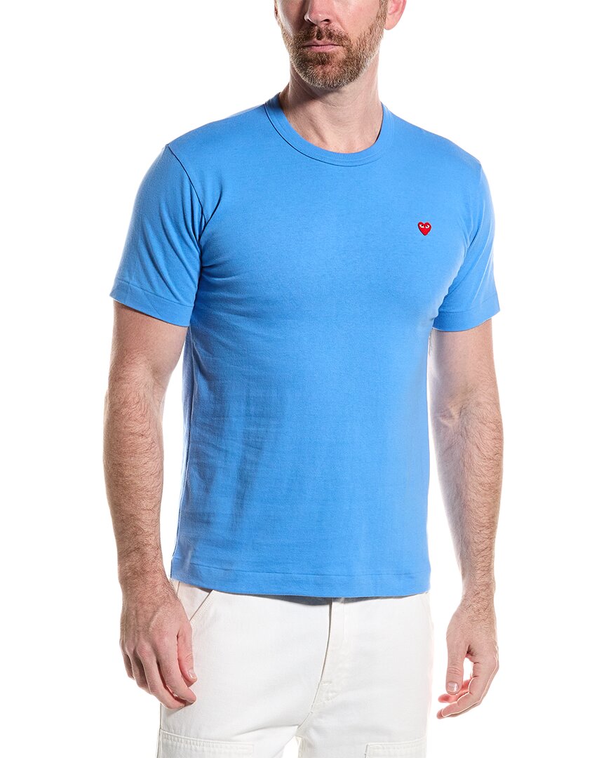 Shop Comme Des Garçons Comme Des Garcons Play T-shirt In Blue