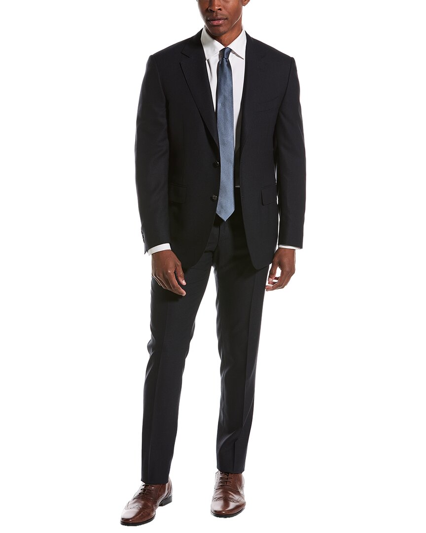 Canali 2pc Wool Suit In Blue