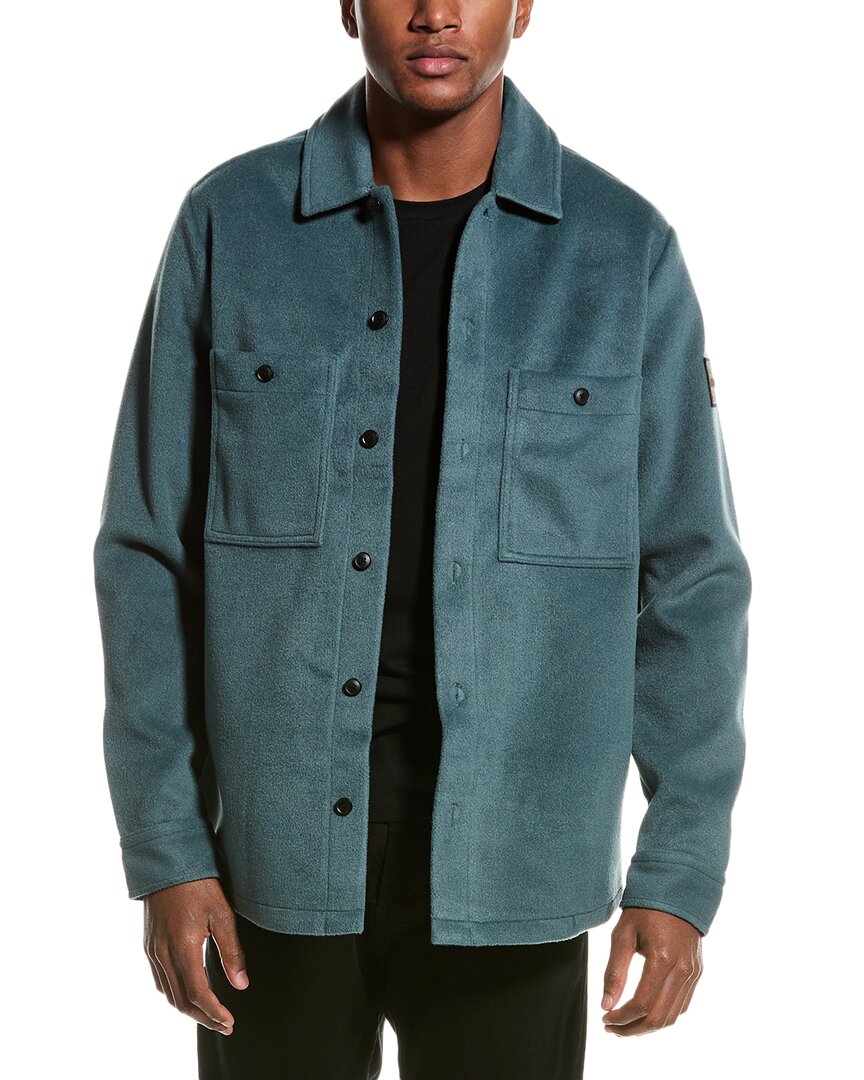 Hugo Boss Boss Locky Shirt Jacket In Green