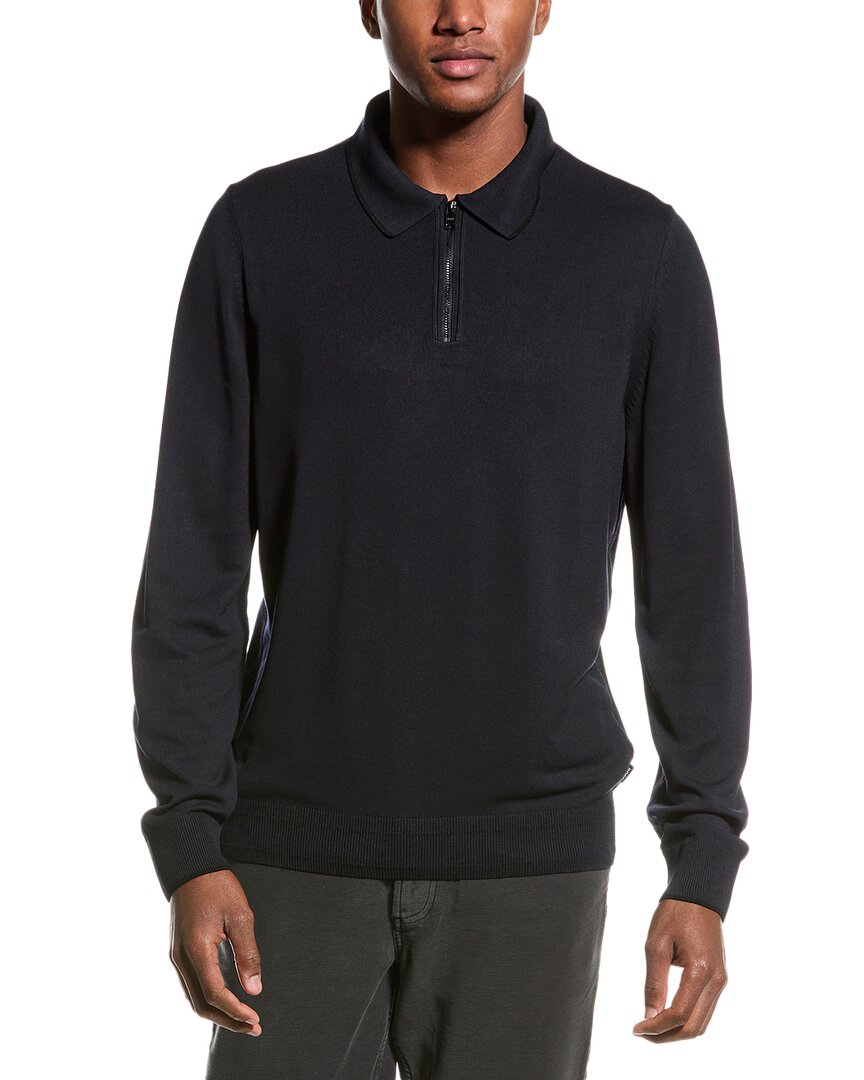 HUGO BOSS BOSS HUGO BOSS LUNO 1/4-ZIP POLO SWEATER