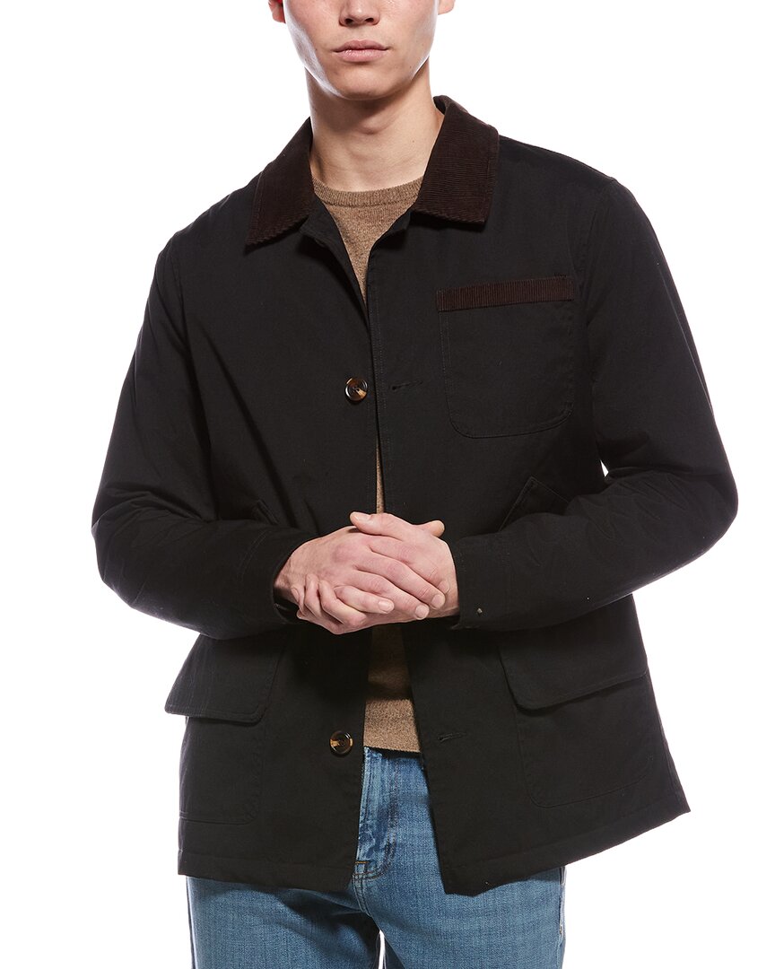 Hunter Samuel Canvas Jacket In Black