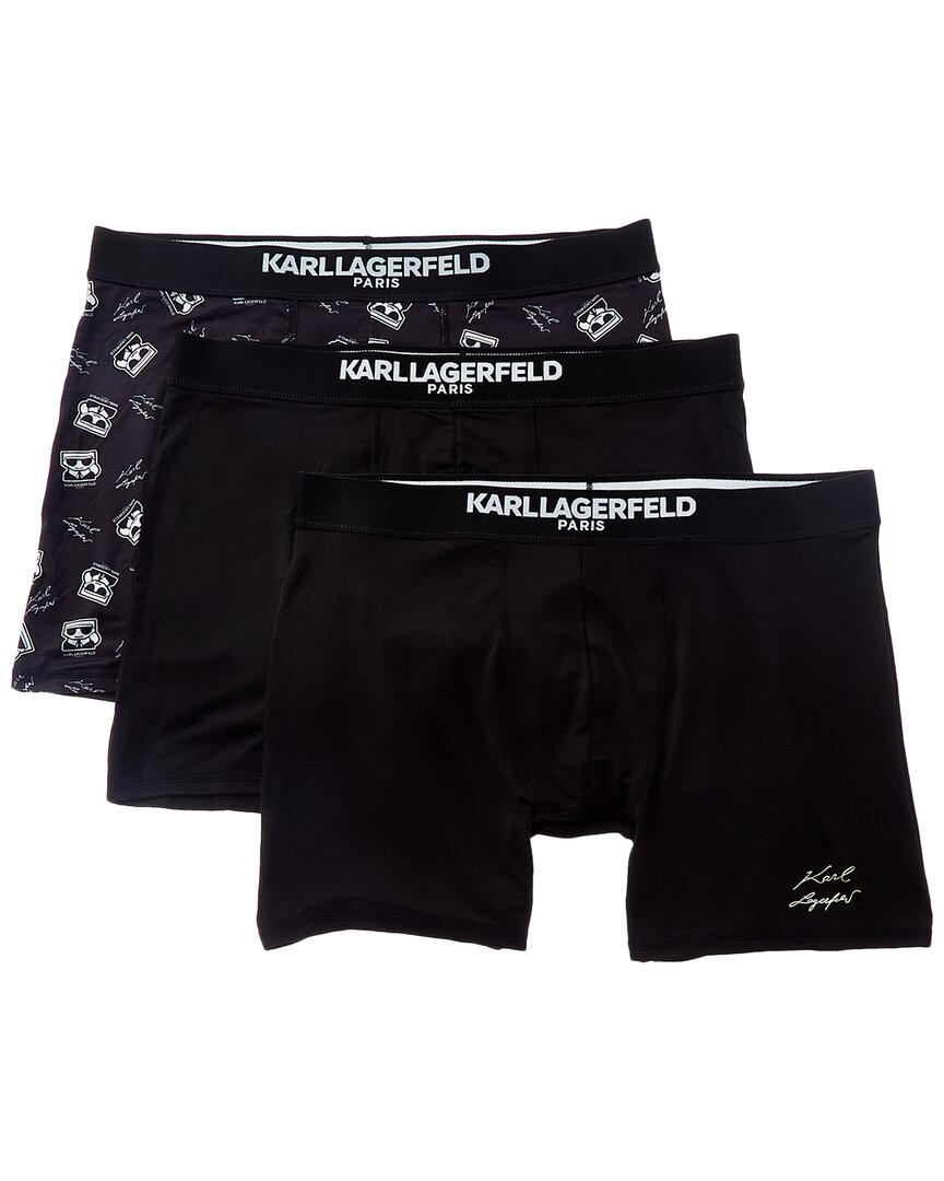 Karl Lagerfeld Men's 3-pack Logo Boxer Briefs Set
