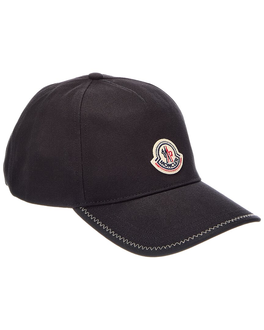 Moncler Baseball Cap In Black