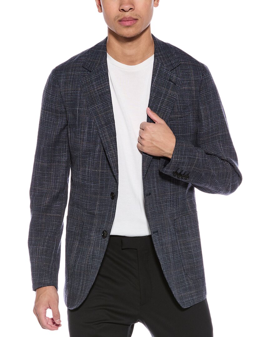 Reiss Belvedere Wool-blend Suit Jacket In Blue