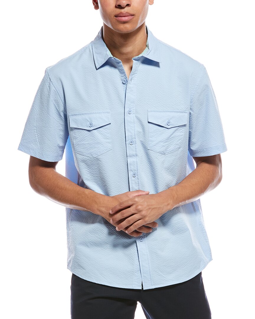 Vintage 1946 Hybrid Seersucker Short Sleeve Button-down Shirt